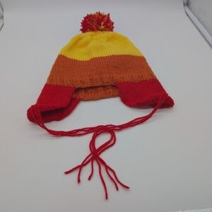 Firefly Colorful Knit Pom Pom Beanie Hat